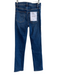 Frame Size 25 Med Dark Wash Cotton Blend 5 Pocket Zip Fly High Waist Jeans Med Dark Wash / 25