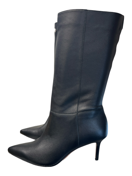 Lauren Ralph Lauren Shoe Size 8 Black Leather Calf High Heel Pointed Toe Boots Black / 8