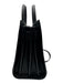 Saint Laurent Black Pebble Leather Open Top Silver Hardware Crossbody Strap Bag Black / S