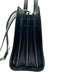 Saint Laurent Black Pebble Leather Open Top Silver Hardware Crossbody Strap Bag Black / S
