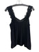 Cami NYC Size XS Black Silk Lace Detail Sleeveless V Neck Tank Top Black / XS
