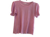 Sundry Size 0 Pink Cotton Short Sleeve Round Neck T Shirt Top Pink / 0