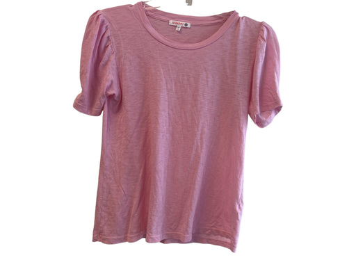 Sundry Size 0 Pink Cotton Short Sleeve Round Neck T Shirt Top Pink / 0