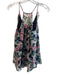 Rebecca Taylor Size 2 Navy, Green & Pink Silk & Polyester Sleeveless Floral Top Navy, Green & Pink / 2