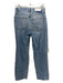 RE/DONE Size 25 Med Light Wash Cotton Denim Button Fly Distressed Straight Jeans Med Light Wash / 25