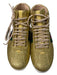 Gucci Shoe Size 37.5 Gold, Green, & Red Leather Glitter lace up High Top Shoes Gold, Green, & Red / 37.5