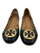 Tory Burch Shoe Size 9 Green & Navy Leather Gold Tone Hardware Logo Flats Green & Navy / 9
