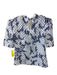 Keepsake Size XS Blue Polyester Floral Polka Dot Short Sleeve Skirt Set Blue / XS
