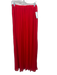 Mango Size S Red Polyester Elastic Waistband Accordion Pleat Maxi Skirt Red / S