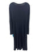 Lafayette 148 Size 14 Navy Blue Viscose Criss Cross Detail Dress Navy Blue / 14