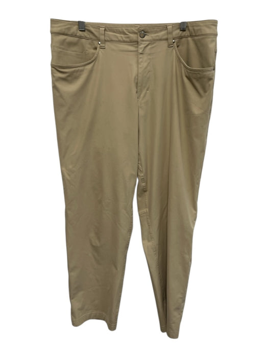 Lululemon Size 36 Beige Synthetic Solid Athletic Khakis Men's Pants Beige / 36