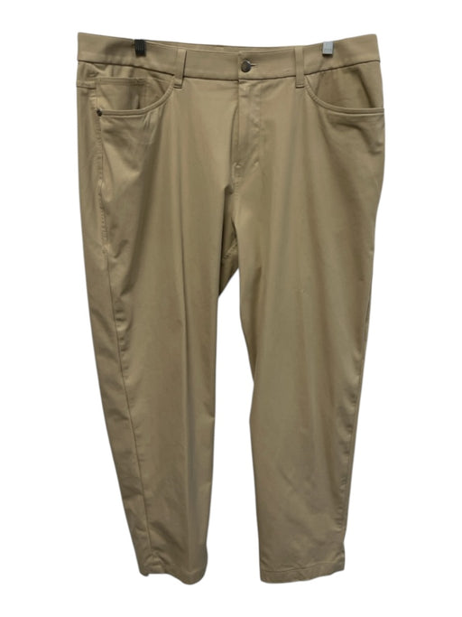 Lululemon Size 36 Beige Synthetic Solid Athletic Khakis Men's Pants Beige / 36