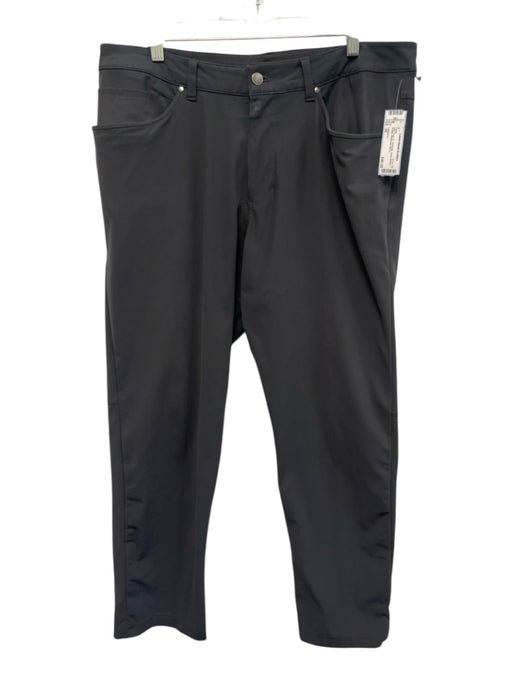 Lululemon Size 36 Dark Gray Synthetic Solid Athletic Khakis Men's Pants Dark Gray / 36