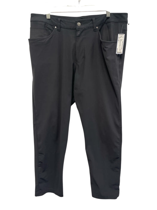 Lululemon Size 36 Dark Gray Synthetic Solid Athletic Khakis Men's Pants Dark Gray / 36