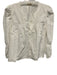 Nation Size M White Pima Cotton V Neck Crop Smocked Sleeve Top White / M