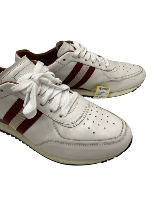 Bally Shoe Size 9 White Leather Solid Trainer Sneaker Men's Shoes White / 9