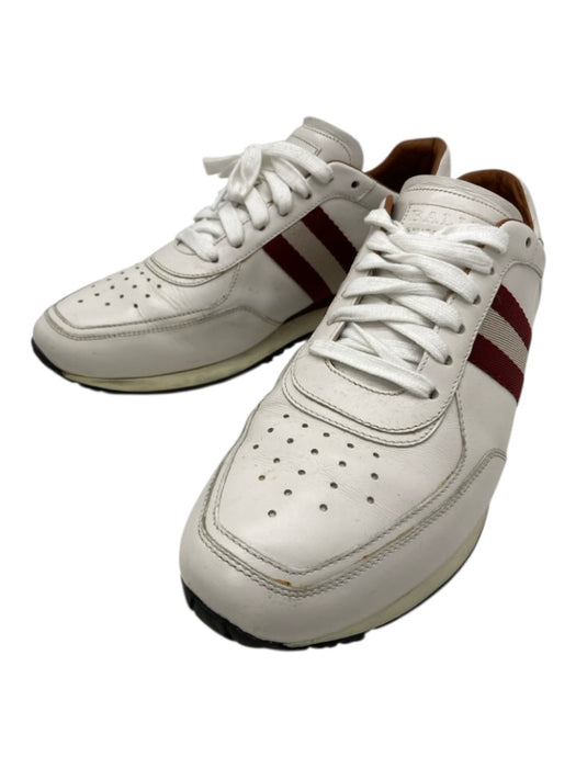 Bally Shoe Size 9 White Leather Solid Trainer Sneaker Men's Shoes White / 9