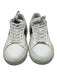 Versace Shoe Size 43 AS IS White & Gold Leather Solid Low Top Men's Shoes White & Gold / 43