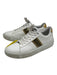 Versace Shoe Size 43 AS IS White & Gold Leather Solid Low Top Men's Shoes White & Gold / 43