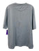Bally Size 44 Light Blue & White Cotton Men's Short Sleeve Light Blue & White / 44