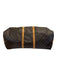 Louis Viuton AS IS Brown Leather logo Duffle Men's Bag Brown
