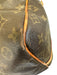 Louis Viuton AS IS Brown Leather logo Duffle Men's Bag Brown