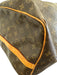 Louis Viuton AS IS Brown Leather logo Duffle Men's Bag Brown