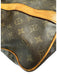 Louis Viuton AS IS Brown Leather logo Duffle Men's Bag Brown