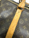 Louis Viuton AS IS Brown Leather logo Duffle Men's Bag Brown