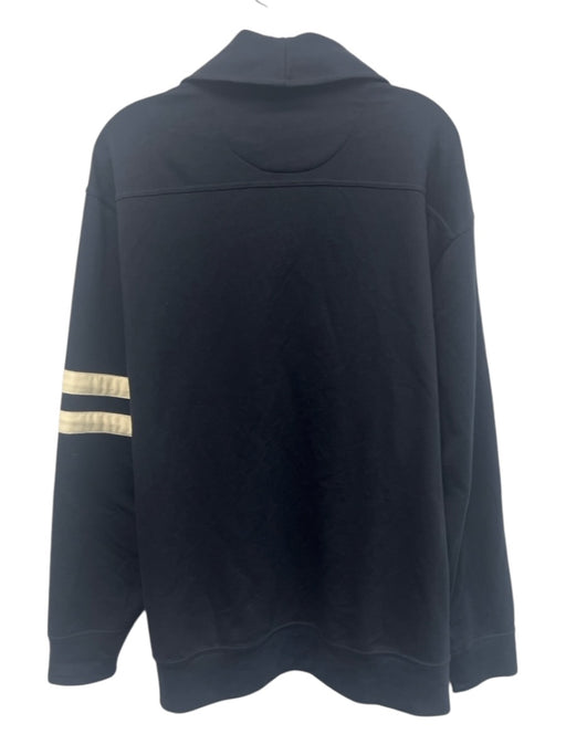 Cremieux AS IS Size XXL Navy Blue & White Cotton Men's Sweater Navy Blue & White / XXL