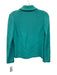 St. John Sport Size P Aqua Blue Wool & Rayon Zip Front Collared Jacket Aqua Blue / P