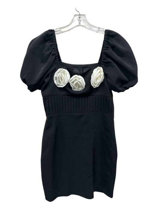 endless rose Size Small Black & White Polyester Pintuck Rosette Dress Black & White / Small