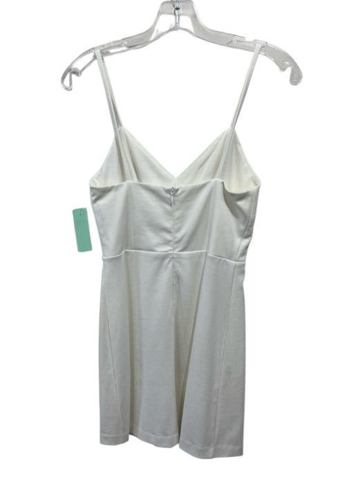 Amanda Uprichard Size S White Rayon & Nylon Spaghetti Strap V Neck Midi Dress White / S