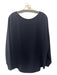 Vince Size Small Navy Blue Polyester Long Sleeve Frayed Hem Top Navy Blue / Small