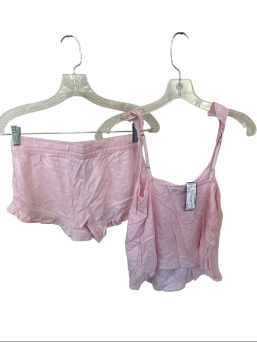 Ugg Size XS Baby Pink Viscose & Cotton Flutter Shoulder Pajama Short Set Baby Pink / XS