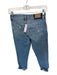 Paige Size 25 Medium Wash Cotton & Elastane Raw Hem Cropped Jeans Medium Wash / 25