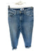 Paige Size 25 Medium Wash Cotton & Elastane Raw Hem Cropped Jeans Medium Wash / 25