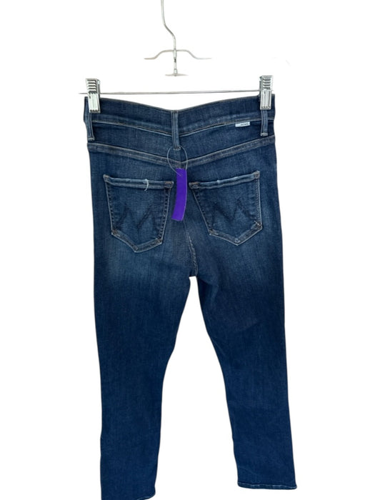 Mother Size 25 Dark Wash Cotton & Polyester Boot Cut High Waist Jeans Dark Wash / 25