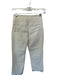 Veronica Beard Size 24 Cream Cotton Blend High Waist Straight Leg 3 Button Jeans Cream / 24