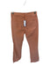 Mother Size 25 Burnt Sienna Cotton Blend Raw Hem High Waist Boot Cut Jeans Burnt Sienna / 25