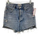 Agolde Size 28 Light Wash Cotton Distressed Button Fly High Rise Cut Off Shorts Light Wash / 28