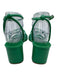 Marc Fisher Shoe Size 8.5 Green Faux Leather Strappy Ankle Buckle Sandals Green / 8.5