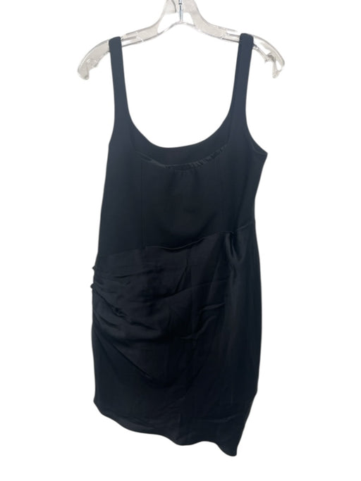 Cinq a Sept Size 12 Black Polyester Blend Sleeveless Bow Detail Satin Trim Dress Black / 12