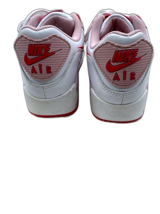 Nike Air Max Shoe Size 11 red, pink, white Leather Upper Lace Up Logo Sneakers red, pink, white / 11