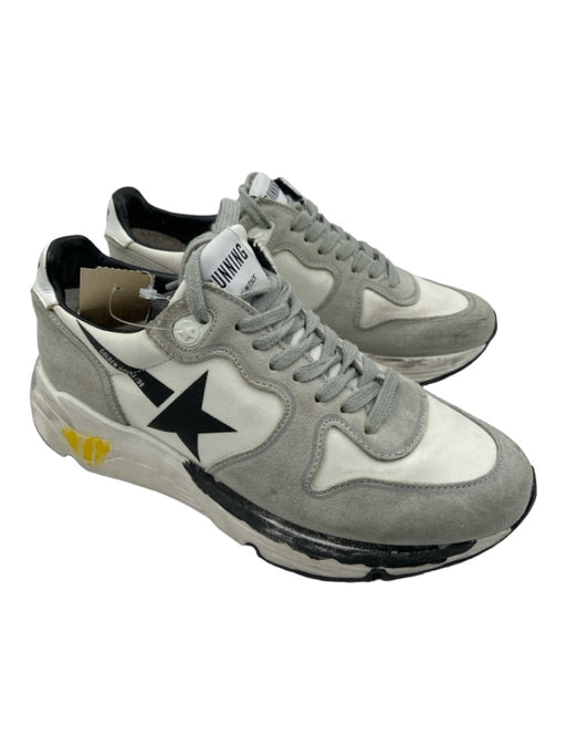 Golden Goose Shoe Size 35 Cream & Gray Suede Laces Wedge Runner Sneakers Cream & Gray / 35