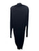 Veronica Beard Size M Black Rayon Ruched Turtleneck Dress Black / M