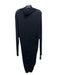 Veronica Beard Size M Black Rayon Ruched Turtleneck Dress Black / M