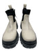 Staud Shoe Size 3 White & Black Leather Sock Knit Chelsea Lugsole Booties White & Black / 3