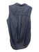 Frank & Eileen Size S Chambray Cotton Sleeveless Button Front Chest Pocket Top Chambray / S
