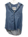Frank & Eileen Size S Light Chambray Cotton Sleeveless Button Front Top Light Chambray / S
